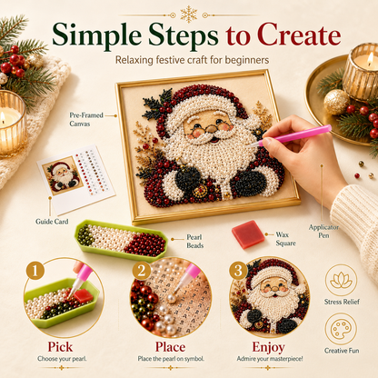 3D Christmas Pearl Art Kit