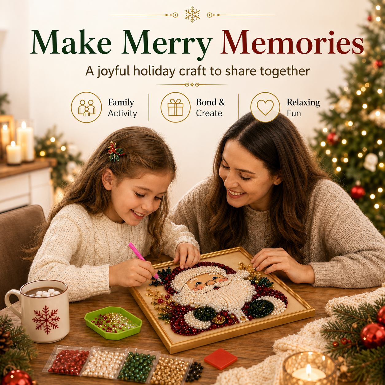 3D Christmas Pearl Art Kit